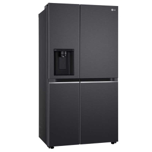 LG 630L, Side-by-Side Refrigerator, Wi-Fi Convertible, Water & Ice Dispenser, Matte Black Finish