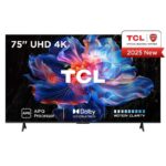TCL 75V6C-UK Direct LED TV, 4K HDR TV, Smart TV Powered by Google TV